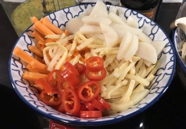 Zutaten Udon Nudeln mit Gemüse
